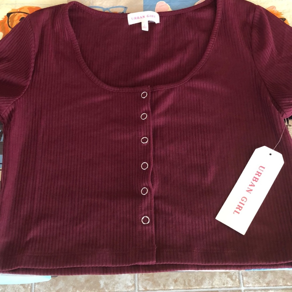 Urban Girl Maroon Junior Top
